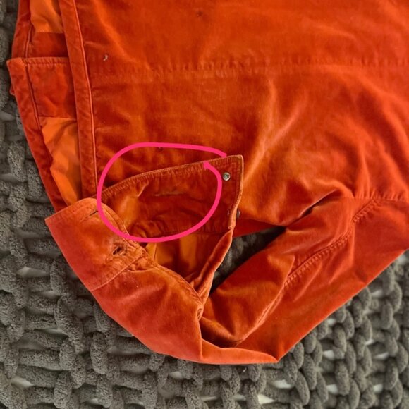 Women's DIESEL Orange Velvet jacket - Picture 4 of 7